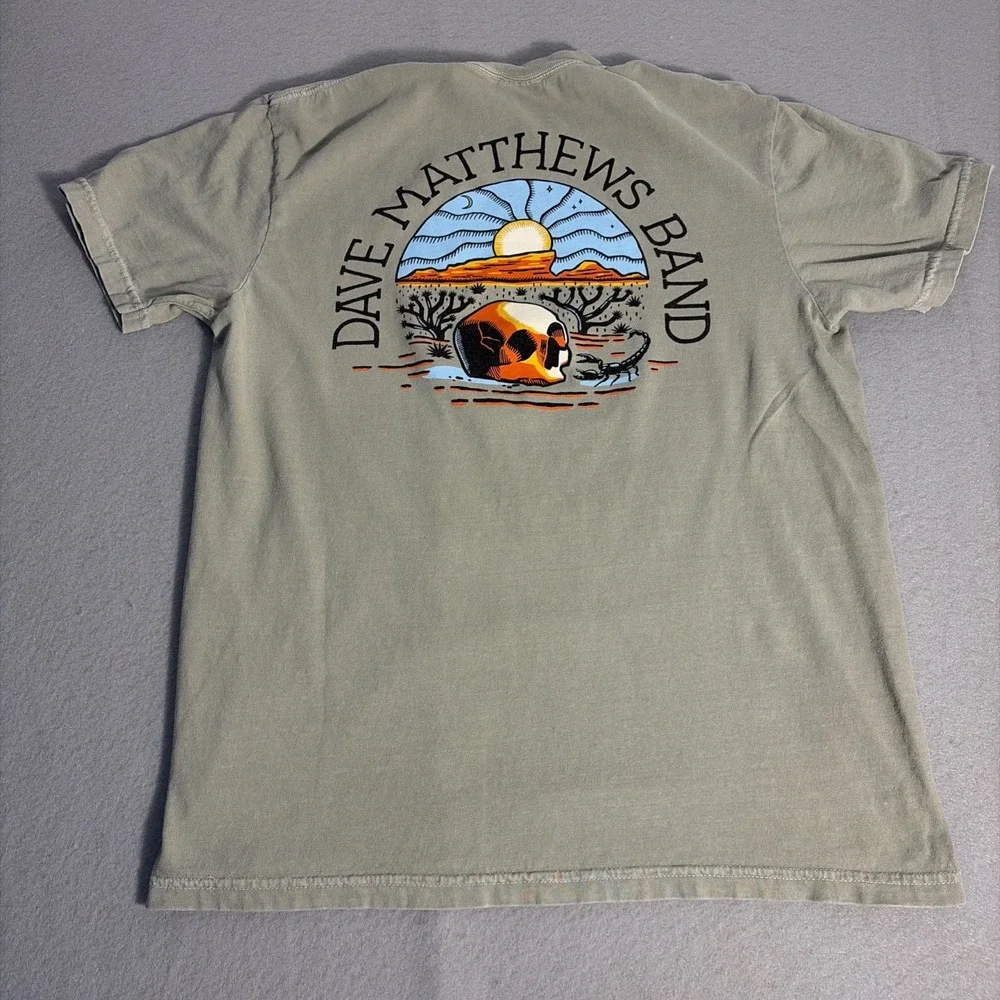 Dave Matthew's Band Desert Skull T Shirt Adult M Rock Band Skull